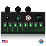 Ggta Marine Switch 8 Gang Rocker PANEL12/24V Toggle. Fixed Price $72.07.