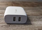 Belkin Boost Charge Ac Adapter, Dual Usb-a Ports, 24 Watt/ WCB002DQ. Fixed Price $25.00.