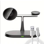 15W 3IN1 Magnetic Wireless Charger Station For Apple Watch Air Pods Iphone 16. Fixed Price $19.99.