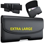 Xl Leather Rugged Cell Phone Belt Holder Holster Case With Clip Carrying Pouch. Fixed Price $16.98.