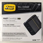Otterbox 20W + 30W Fast Wall Charger Usb-c Ports Black Shimmer. Fixed Price $15.99.