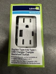 Leviton T5633-W. 4PACK, Usb Type A-c, Decora 15A Outlet Tr, White.. Fixed Price $35.00.