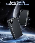 Portable Mega Charger Power Bank 56800MAH Battery PACK-22.5W Fast 3 Outputs. Fixed Price $79.49.