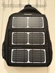 Eceen Black Solar Powered Backpack 14W Panel Usb Charging For Travel Hiking. Fixed Price $79.99.