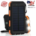 900000MAH 2021 Solar Power Bank, Led Dual Usb Backup Battery Mobile Charger -. Fixed Price $24.20.