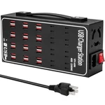 Multiple Usb Charging Station, Ruanszz Port 200 Watt (40A) Charger B.... Fixed Price $66.94.