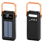 Letscom 30KMAH Solar Power Bank With Integrated Cables & Handle Black. Fixed Price $28.95.