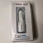 Powergen 2.4AMPS / 12W Dual Usb Car Charger White For Apple Android. Fixed Price $9.75.