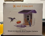 K&f Concept Bird Feeder Camera, Solar Battery Powered Wireless Watching!. Fixed Price $46.43.