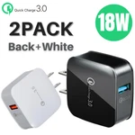 2PACK 18W QC3.0 Quick Usb Fast Adapter For Samsung Lg Iphone Wall Charger. Fixed Price $10.55.