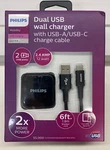 Philips Dual Wall Charger W/usb-a/usb-c Cable (DLP6212C/37). Fixed Price $14.99.