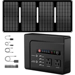 200W 146WH Portable Power Station Camping Solar Generator With 40W Panel. Fixed Price $122.99.