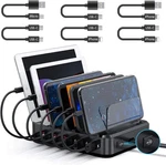 Cosoos Pd Usb-c Charging Station, 81W 6-PORT For Multiple. Fixed Price $7.99.