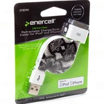 Enercell Retractable Usb Sync/charge Data Cable Iphone Ipod Touch Nano 30-PIN. Fixed Price $9.89.