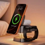 4-IN-1 Fast Wireless Charger For Iphone, Iwatch & Airpods With Night Light. Fixed Price $64.80.