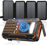 Soaraise Solar Charger Power Bank - 48000MAH Wireless Portable Orange. Fixed Price $74.51.