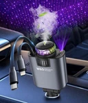 Three-in-one Multifunctional Car Charger, Perfume Machine, Starry Sky Ceiling. Fixed Price $24.99.