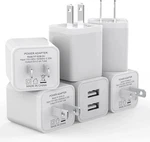 Igenjun YF-W36-2U Usb Dual Wall Charge Blocks White Pack Multi Device. Fixed Price $9.00.