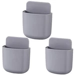 Lvyouif 3 Pack Remote Control Wall Mount Holders Hole-free Phone Grey. Fixed Price $13.13.