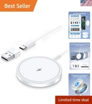 Magsafe Wireless Charger Magnetic Pad For Iphone 17 16 15 14 13 Usb-c Fast. Fixed Price $9.83.