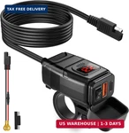 Extractme Motorcycle Phone Charger, 6.4A Dual Usb Type Pd & Quick 3.0. Fixed Price $33.98.