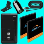 Li Ion 2X 2250MAH Battery Usb Cable Car Charger Bracket F Coolpad Illumina 3310A. Fixed Price $51.25.