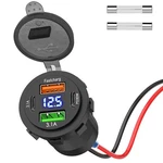 Qidoe 66W 4-PORT Usb Car Charger 12V Outlet Dual Pd Qc 3.0 Socket. Fixed Price $18.95.