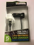 Cellet High Powered Car Charger For Usb Type Devices, 3A, Ft Cord, Black. Fixed Price $15.99.