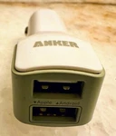 Anker 24W 4.8A 2-PORT Turbo Usb Car Charger (for Both Apple, Android). Fixed Price $7.04.
