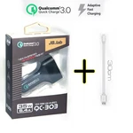 Jb.lab Qualcomm Certified Quick 3.0 3-PORT Usb Car Charger + Cable. Fixed Price $17.50.