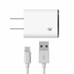 Just Wireless 2.4A/12W 1-PORT Usb-a Wall Charger, 5FT. Fixed Price $9.99.