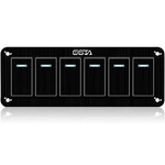 6 Gang Rocker Switch Panel Waterproof 12V-24V Aluminum Boat Ma. Fixed Price $31.31.