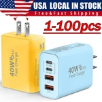 120W 4-PORT Usb Fast Wall Charger Block For Cell Phone Ipad Lot. Fixed Price $232.34.