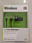 5FT Just Wireless Usb Car Charger With Connector For Ipod/iphone/ipad. Fixed Price $7.45.