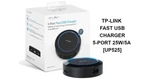 Tp-link Port Ultra Fast Usb Charger 25W 5AMP Speed Charging For Smart Phones. Fixed Price $19.99.