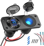12V Usb Outlet Marine Switch Panel Plug, PD3.0 And Dual QC3.0 Ports Aluminum. Fixed Price $27.34.