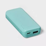Heyday 4000MAH Power Bank Spring Teal Green- Usb-c, Charge Indicator Light. Fixed Price $11.89.