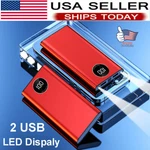 Portable Fast Charger 30000MAH Power Bank Dual Usb External Battery Led Display. Fixed Price $21.39.