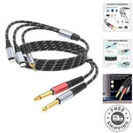 3.3FT Lightning To Dual 6.35MM Braided Audio Cable For Sound Experience. Fixed Price $36.78.