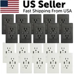 10 Pack Dual Usb Port Wall Socket Charger Power Receptacle Outlet Plate Panel. Fixed Price $67.99.