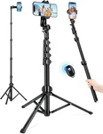Nineigh 71" Tripod For Iphone, Selfie Stick With Inch, Black. Fixed Price $31.20.