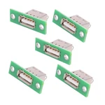 Xiwai 5PCS Usb Type-a Female Diy Oem Socket Connector With Panel Mount 2..... Fixed Price $15.76.