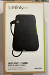 Infinity Lab Instantgo 5000 Built-in Usb-c Cable Fast Charging Power Bank New. Fixed Price $16.99.