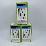 Leviton T5632-W Duplex Usb Charger/tamper Resistant Outlet Lot Of White. Fixed Price $36.00.