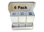 6PACK Usb Wall Charger, 2.4A Phone Dual Port Cube Power Plug Adap.... Fixed Price $12.99.