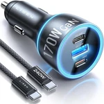 Lisen 170W Car Usb Fast Charger, Valentine's Black. Fixed Price $46.21.