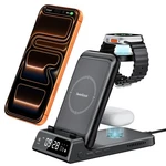 Charging Station For Iphone 17/AIR, Swanscout 703A, Wireless Charger Black. Fixed Price $57.11.