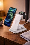 Wireless 3 1 Charger Stand For Iphone Apple Watch Airpods Charging Station. Fixed Price $24.99.