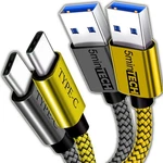 (2 Pack) Usb Nylon Braided Cord Cable Charger For Lg Cell Phones (white+ Gold). Fixed Price $7.36.