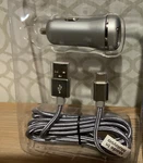 Just Wireless 3.4A/17W 2-PORT Usb-c & QC3.0 Car Charger Type-c As Shown. Fixed Price $12.99.